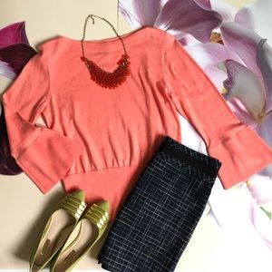 Ann Taylor Knit Flare Sleeve Sweater XS NWT